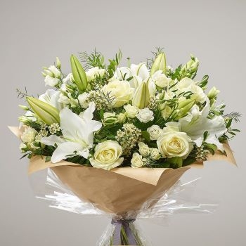 White Rose & Lily Bouquet