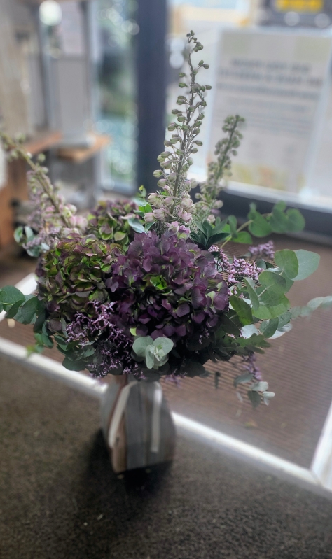Delphinium & Hydrangea Bouquet