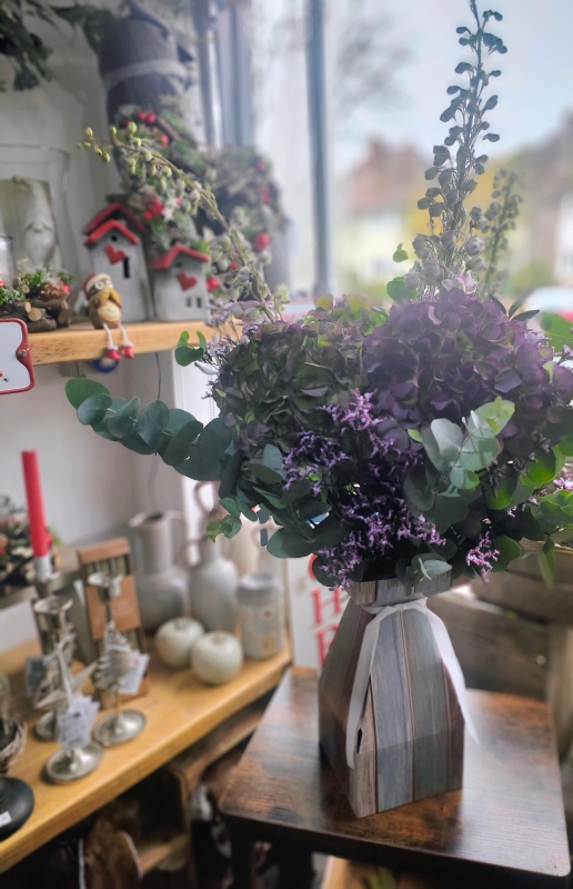 Delphinium & Hydrangea Bouquet