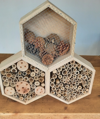 Triple Hexagon Insect Hotel