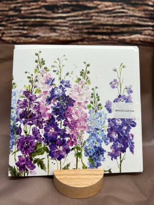 Delphinium Floral Card