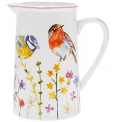 Garden Birds Fine China Jug