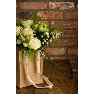 Jute Bag Rose Bouquet