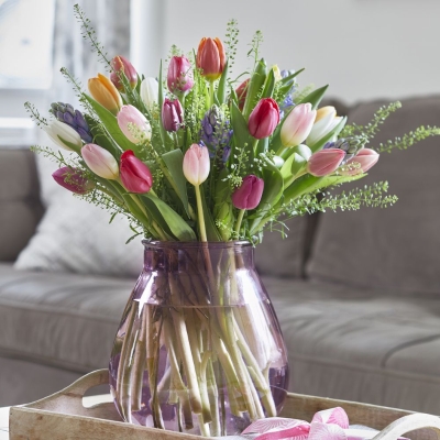 Hyacinth and Tulip Vase