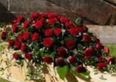 Red Rose Casket Spray