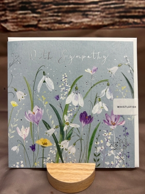 With Sympathy Spring Floral Card