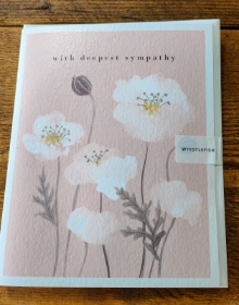 Sympathy Card Pastel Poppy