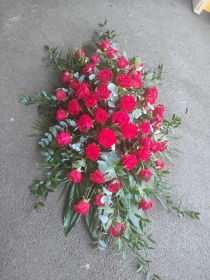 Red Rose Casket Spray