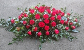 Red Rose Casket Spray