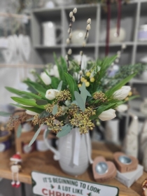 Christmas White Tulip Bouquet