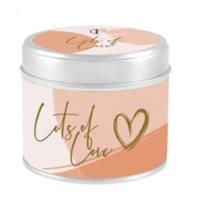 Lots of Love Tin Candle