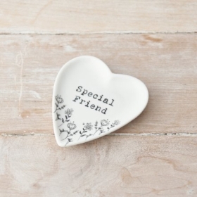Ceramic Heart Trinket Dish