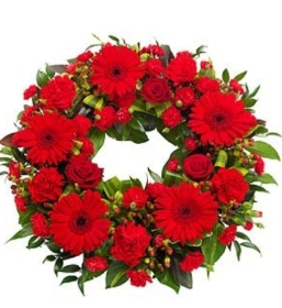 Classic wreath red
