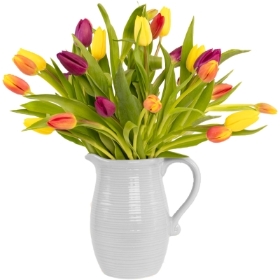 Country Kitchen Ceramic jug with tulips