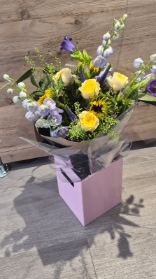 Sunflower & Buttercup Rose Bouquet