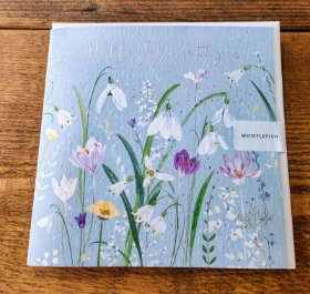 Sympathy Card Snow Drops