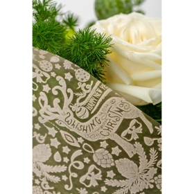 White rose and blooms